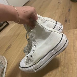 white platform converse size 6